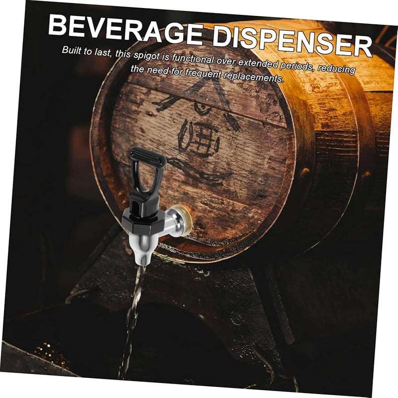 2Pcs Black Plastic Water Dispenser Spigot Handles For Beverage Bucket Milk Tea Faucet Parts - Image 5